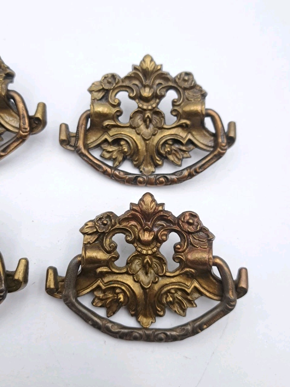 Antique Drop Handles Drawer Pulls Door Dresser Vintage Furniture Hardware Lot 4
