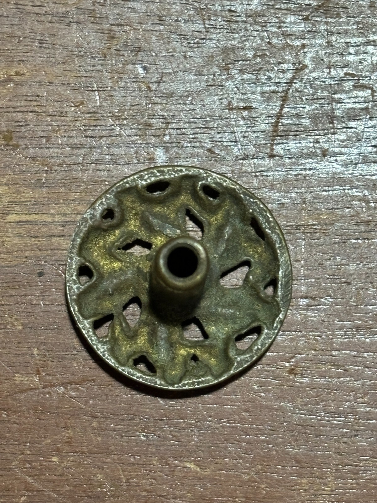 Vintage Antique Ornate Round Cabinet Knob Drawer Pull 1 1/4 inch