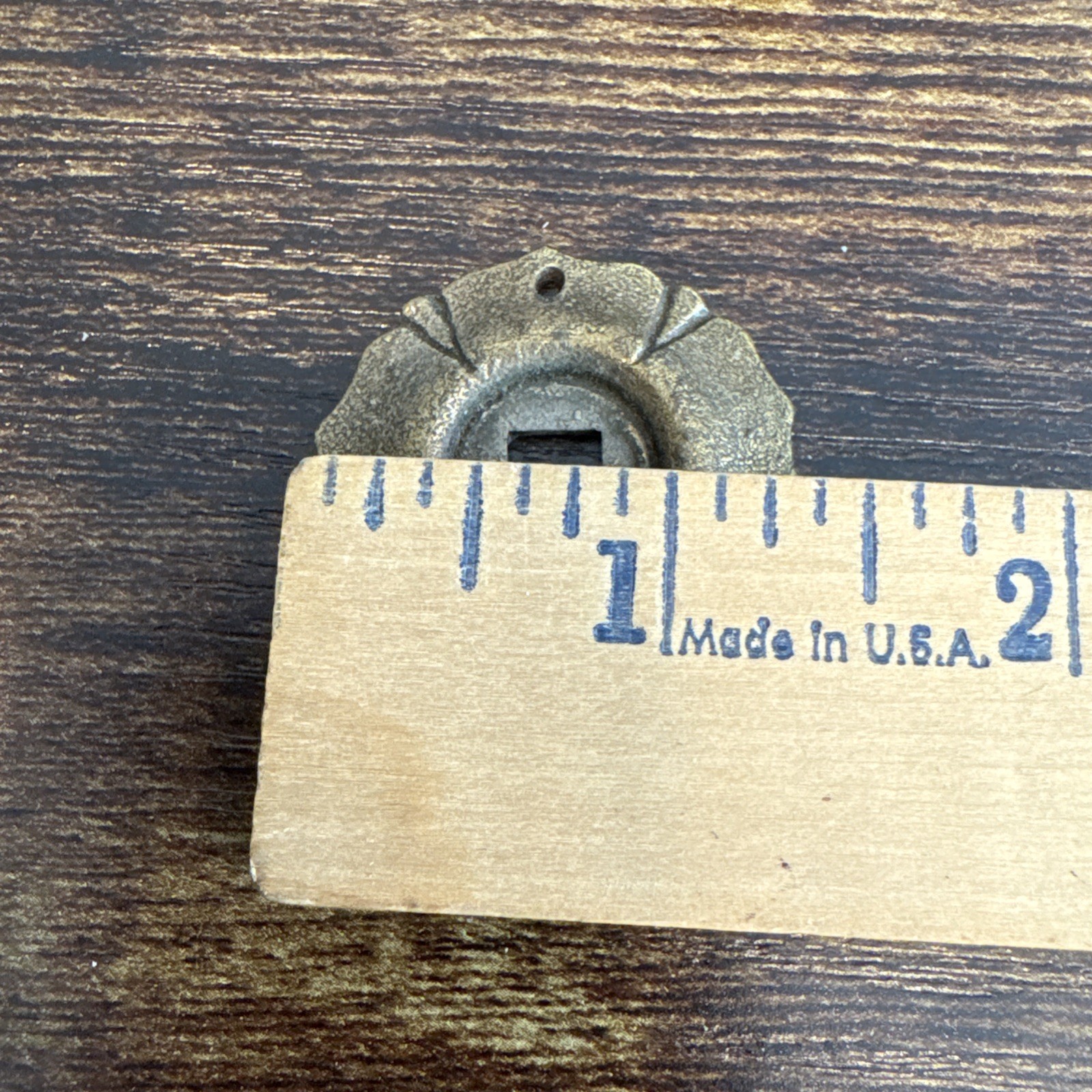 Drexel Esperanto Drawer Pull Teardrop Brass Dresser Handle Backplate Vintage MCM