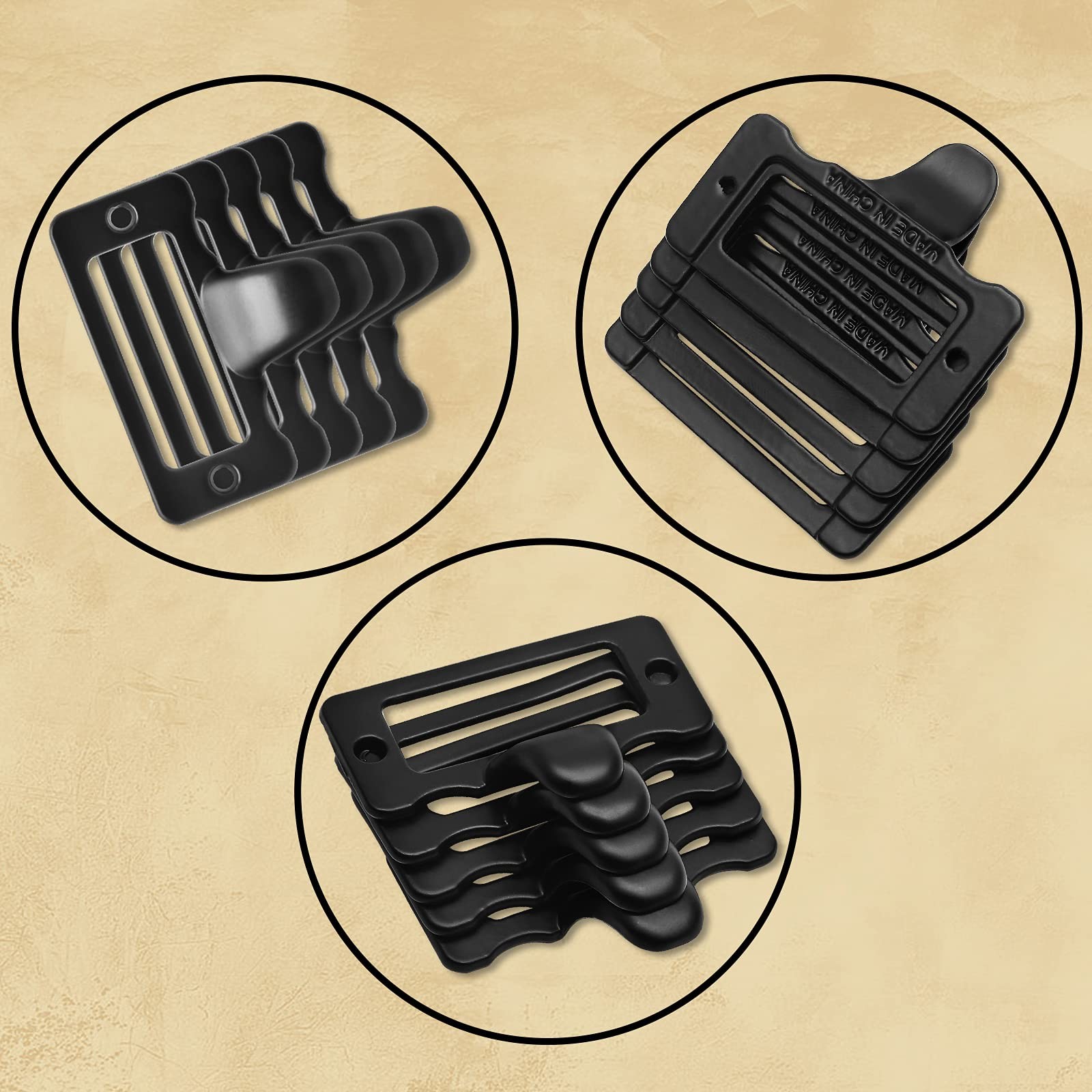 Rierdge Antique Black Card Catalog Drawer Pulls, Small, 20 Pcs Blakc