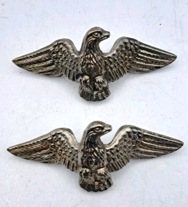 Antique Dresser Drawer Pulls Eagle Cabinet Handles Old Vintage Hardware Set of 2