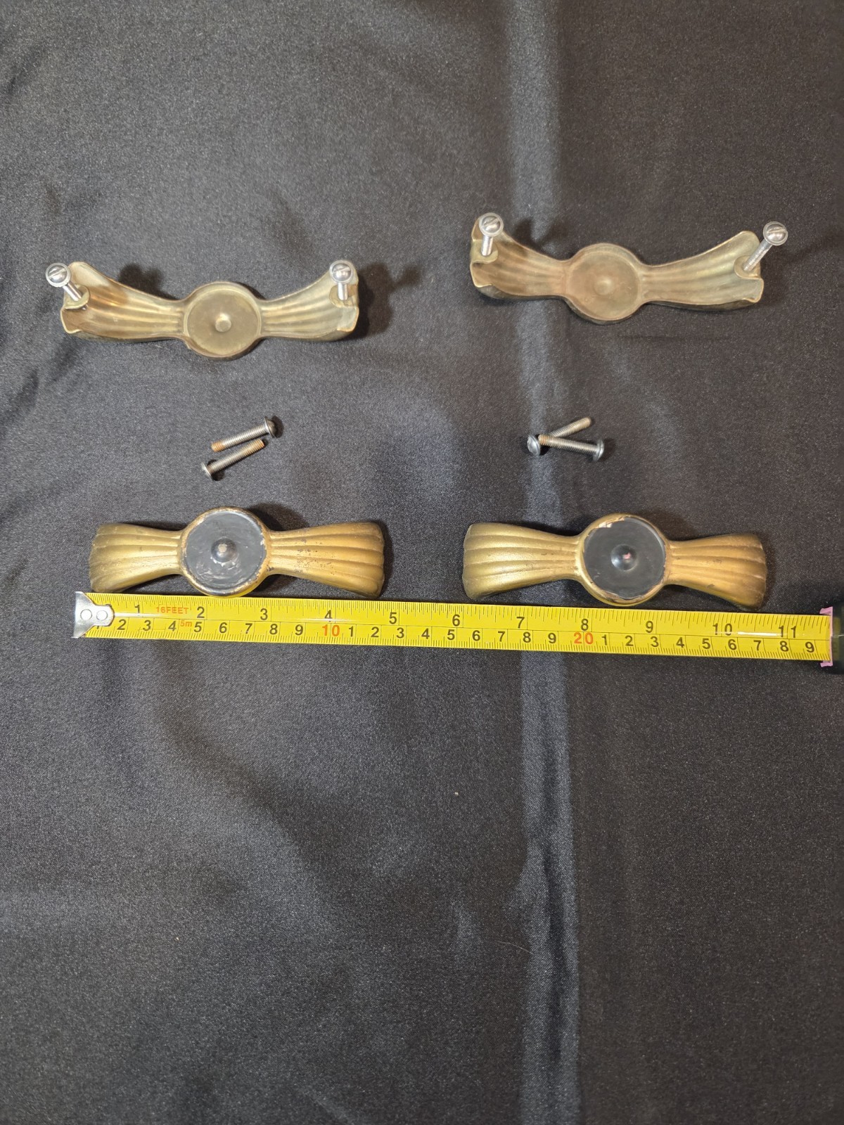 Antique Art Deco Bridge Drawer Pull (Set of 4)