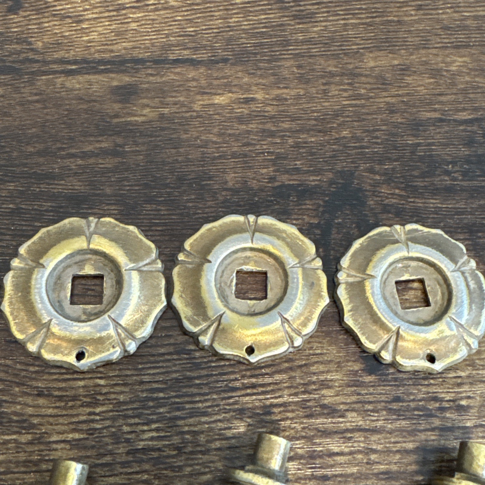 Drexel Esperanto Drawer Pulls (8) Teardrop Dresser Nightstand Backplate Vintage