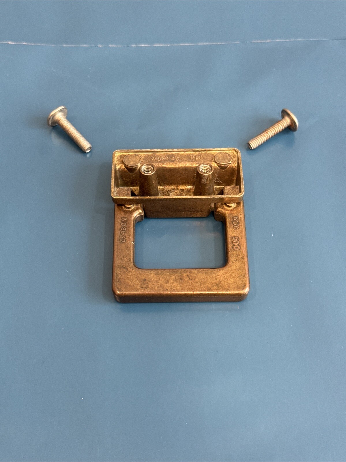 Drexel Woodbriar Drawer Pull Square Brass Vintage Bail Dresser Hardware