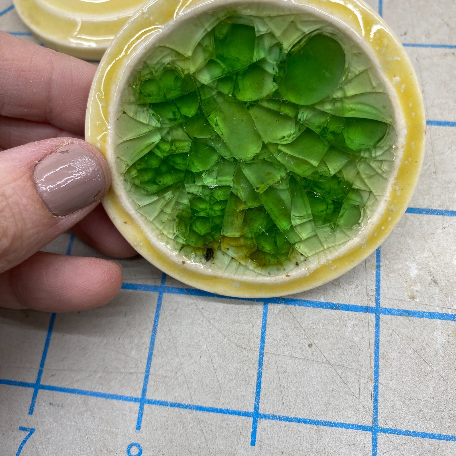 x15 BIG Vintage Mid Century Retro 60s Green Lemon Dresser Drawer Pull Knobs