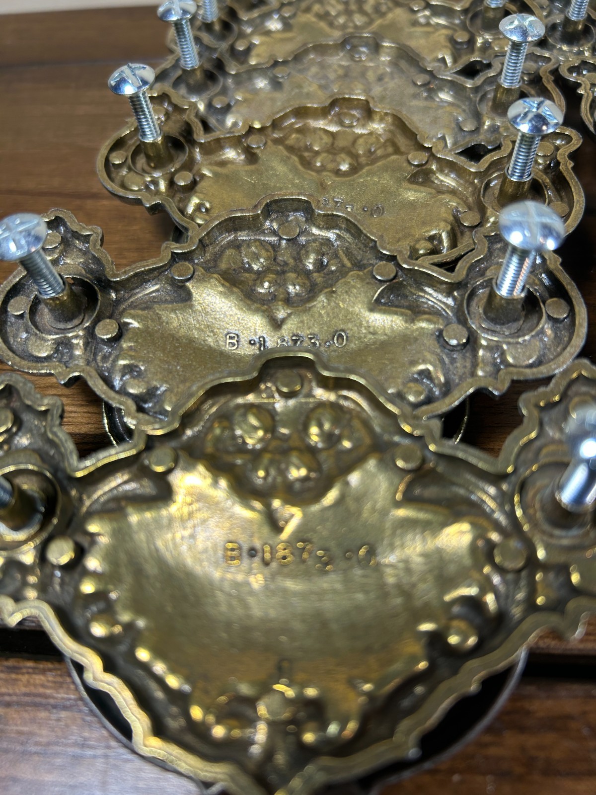 Lot of 24 French Provincial Ornate Brass Drawer Pulls Handles B-1873-0