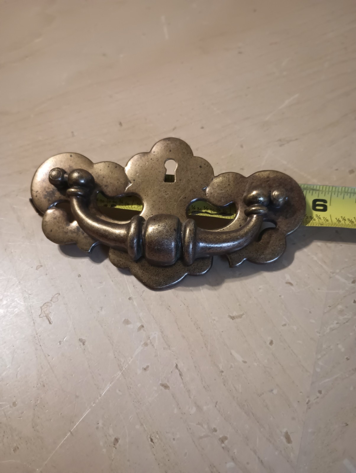 Vintage Metal Batwing Chippendale Drawer/ Bail Pulls DIY Rehab Project Furniture