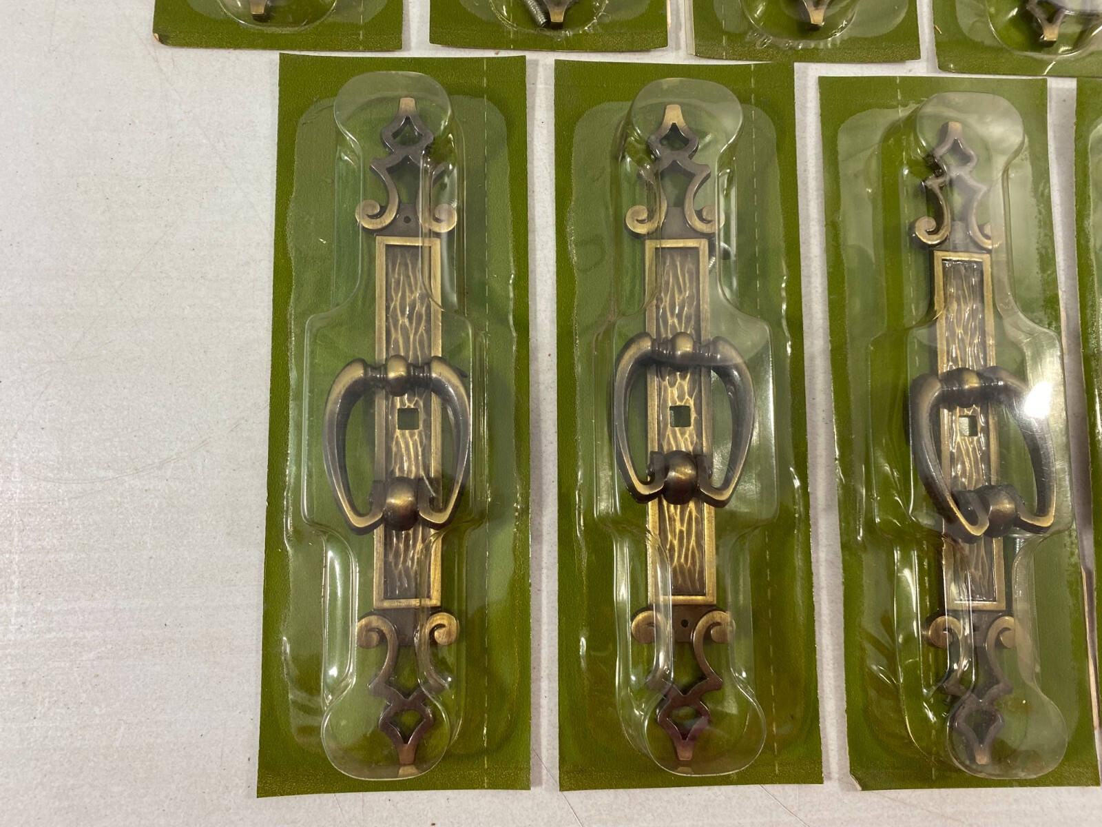 Lot of Sears Craftsman Cabinet Drawer Pull & Backplate Antique English 9-56343