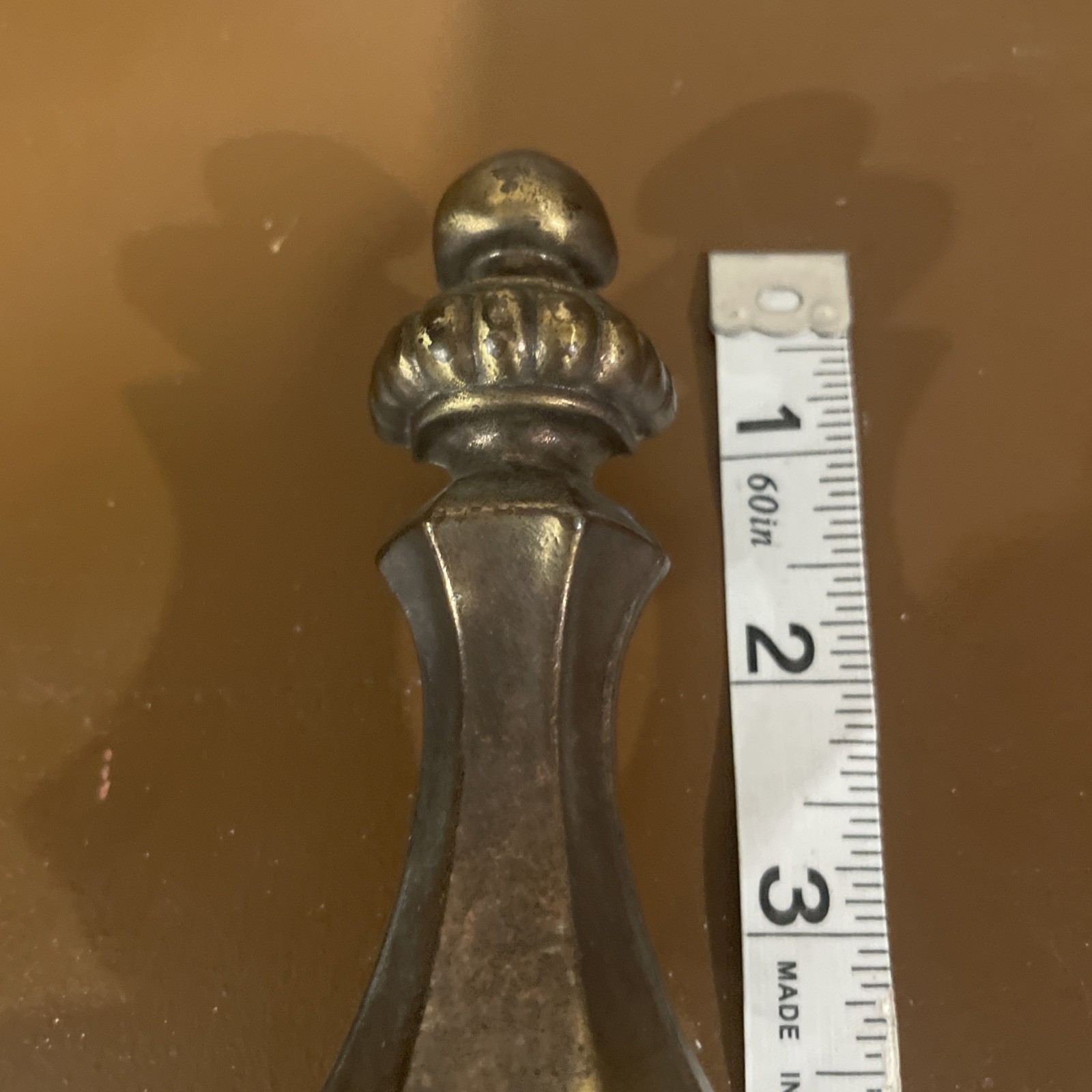 Vintage 9.5” Antique Decorative Cabinet Hutch Buffet Door Pull Handles 6” cc