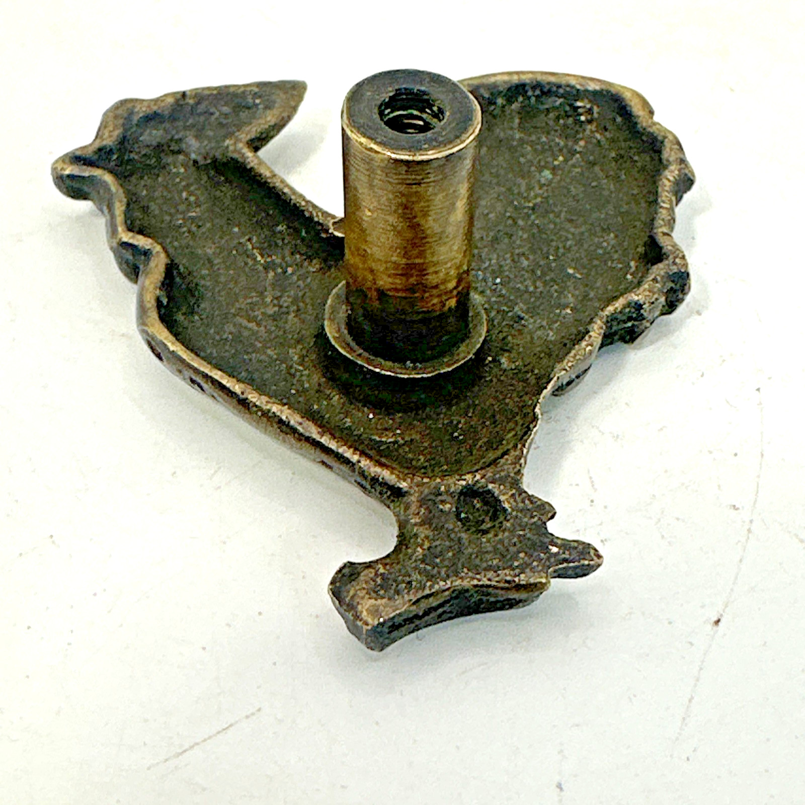 Vintage Rooster, Chicken Cabinet Drawer Door knob Pull Solid Bronze, Country