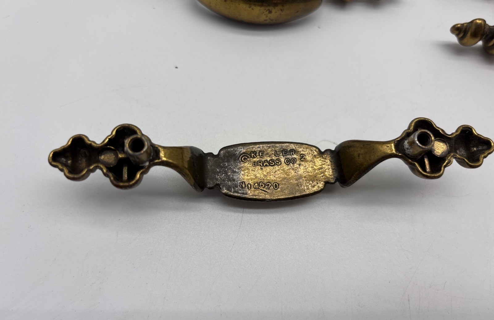 VTG Keller Brass Co. Drawer Pulls Lot 14 N 14620 3”on Center