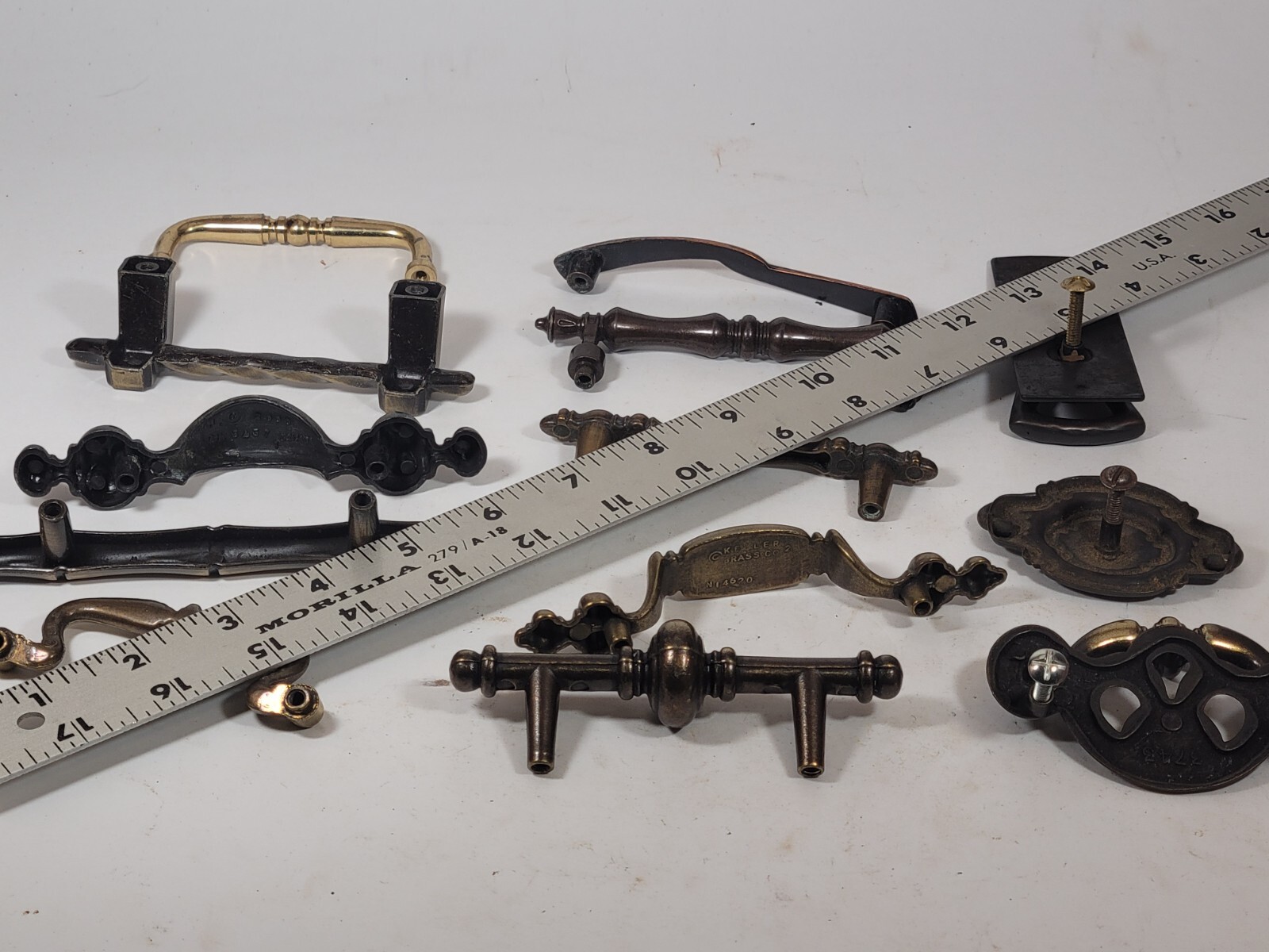 Mixed Lot Dresser Furniture Metal Wood Ceramic Drawer Handles Knobs Vintage