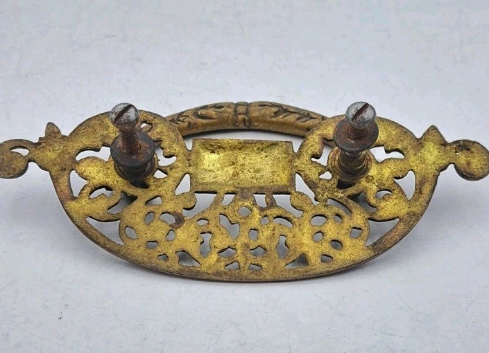 Antique Drop Bail Pull Drawer Cabinet Cupboard Handle Ornate Eastlake Hardware