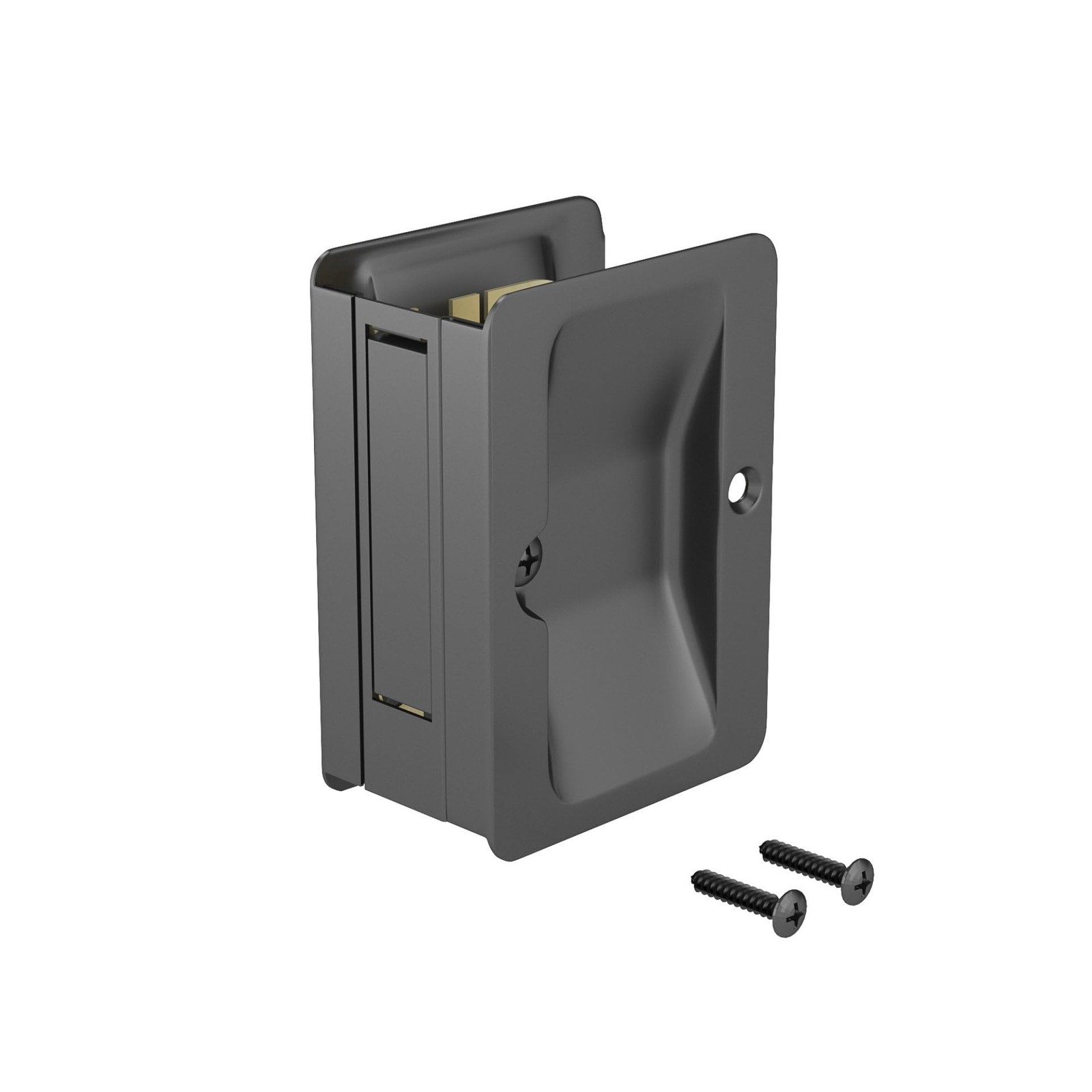 Richelieu | Onward Passage Pocket Door Pull, Rectangular, Black