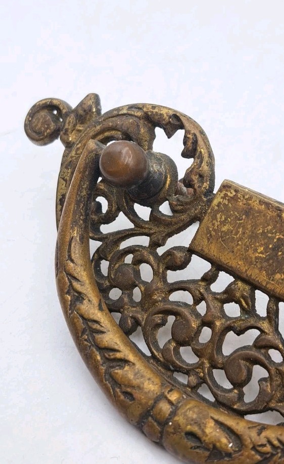 Antique Drop Bail Pull Drawer Cabinet Cupboard Handle Ornate Eastlake Hardware