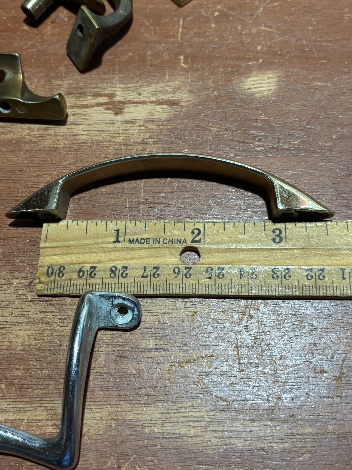 Vintage Lot of 12 Misc Variety Mixed Materials Door Handles Pulls Some Matching