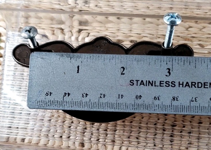 SET OF 4 Vintage KBC Keeler Brass Co. Batwing Drop Bale Handle Pull 4¼”