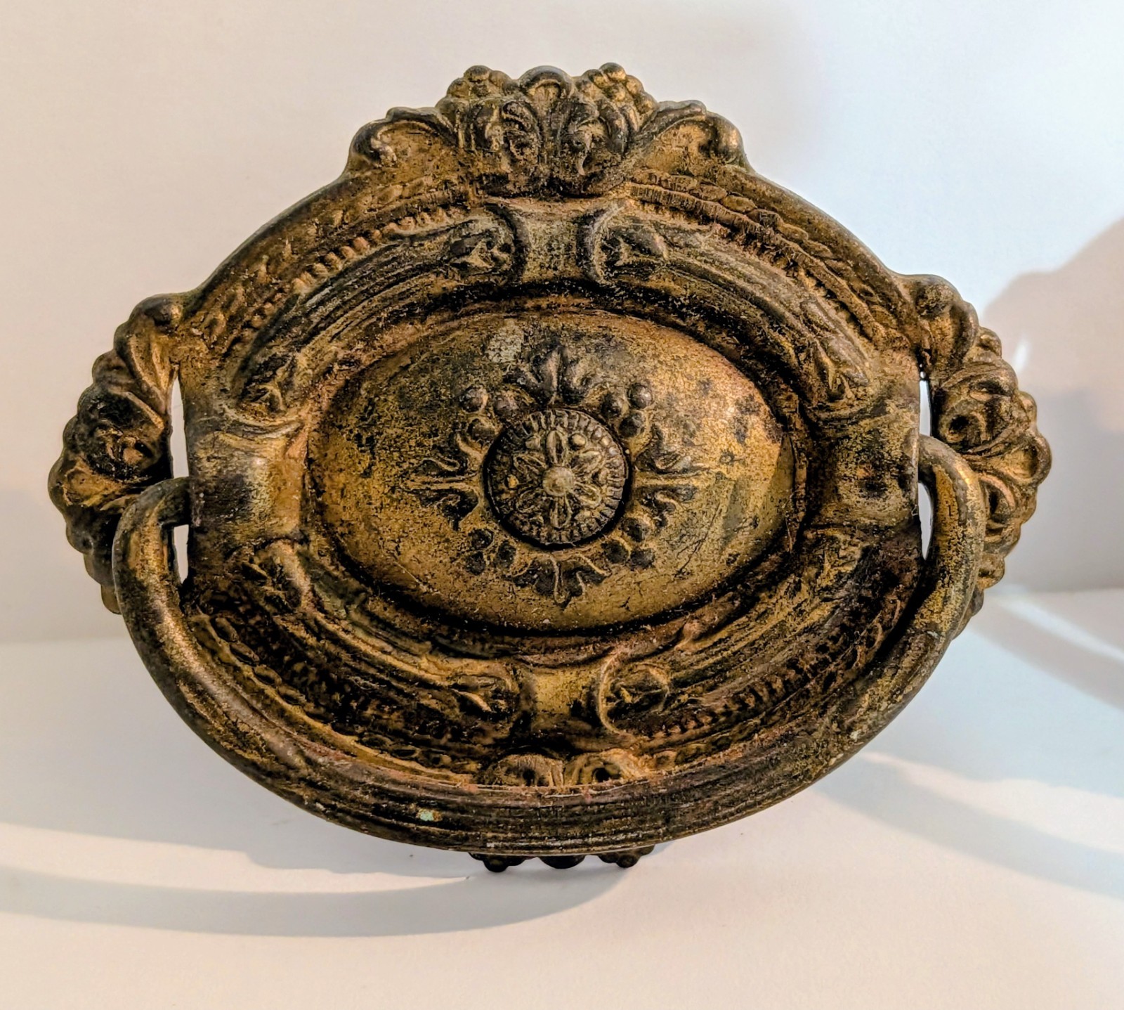 3 Antique Ornate Classic Oval Victorian Drawer Drop Bail Handle Pulls 2 5/8″