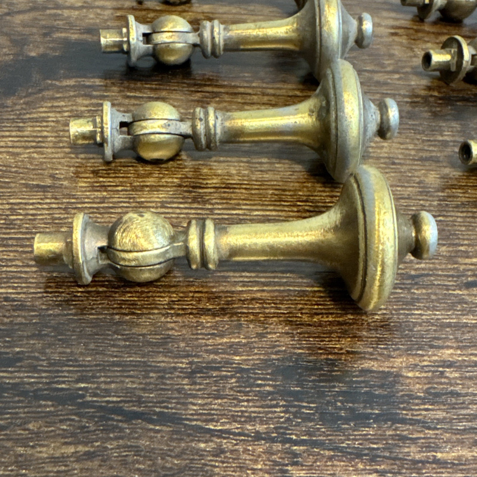 Drexel Esperanto Drawer Pulls (8) Teardrop Dresser Nightstand Backplate Vintage
