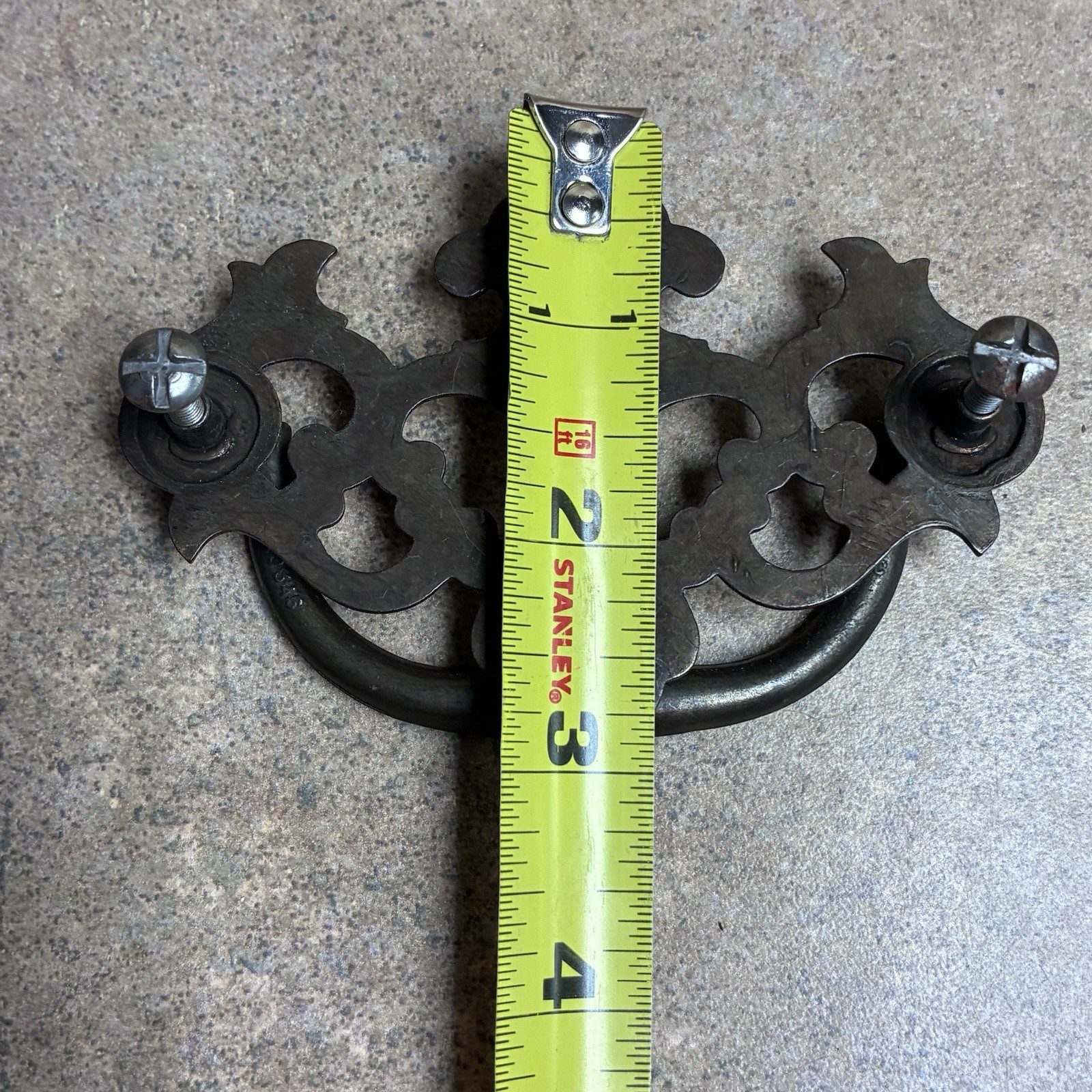 Vtg Set Of 5 KBC Keeler Brass Co Chippendale Drawer Pulls Model 600