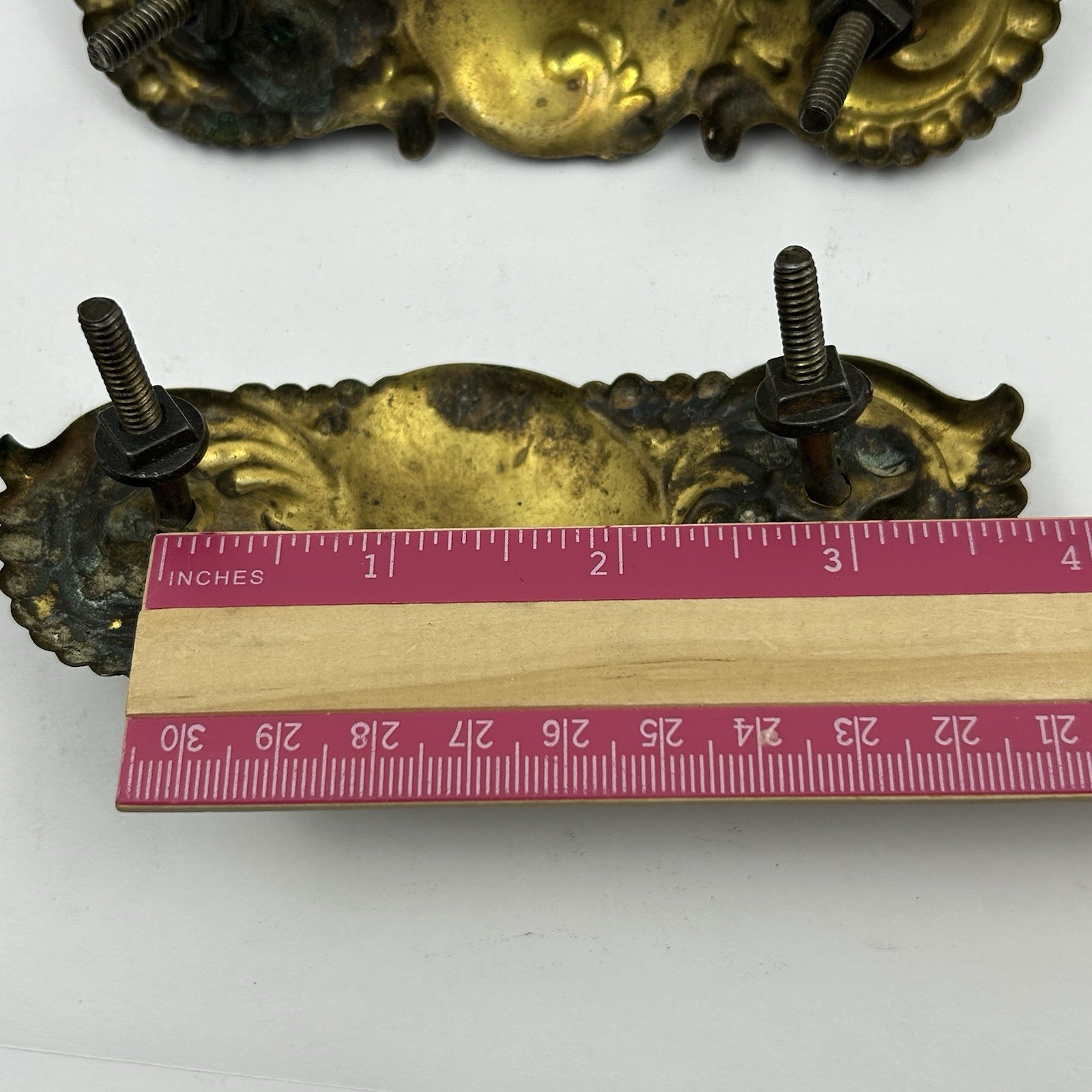 Antique Keeler Brass (KBC) H553 Drawer Pulls & Art Nouveau Hardware Salvage Lot