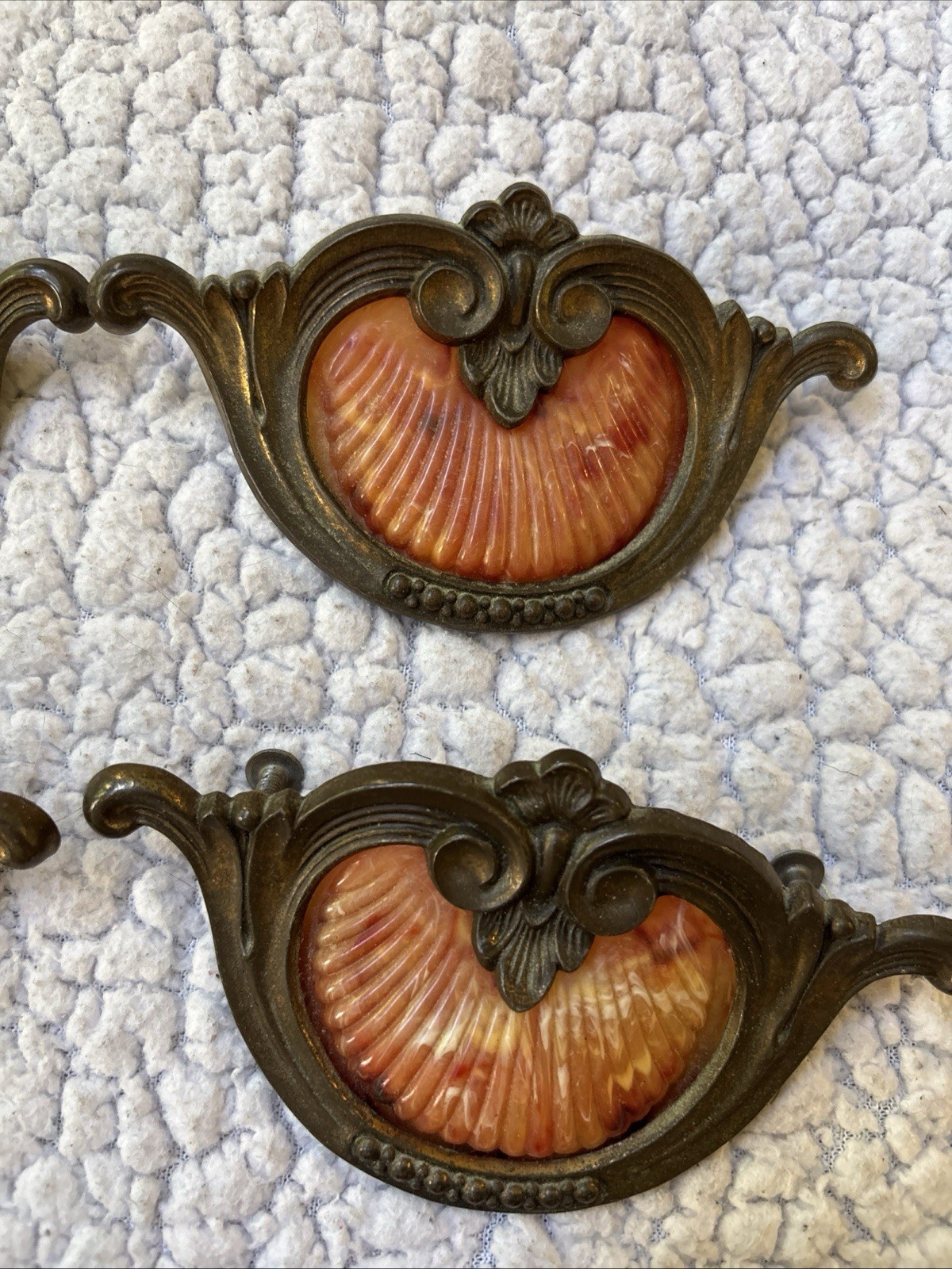 Antique Keeler Brass Co. Bakelite Drawer Pulls Handles Lot Of 9