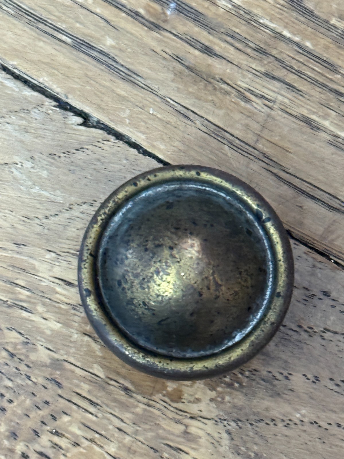 Original Brass Ethan Allen Classic Manor Heirloom 1 1/8″ Knob Pull Handle