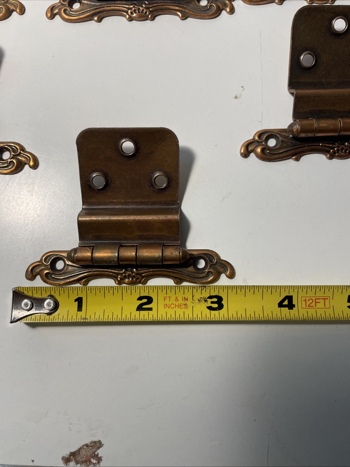 Ajax French Provincial Brass Drawer Pulls W Hinges 18 Hinges 9 Pulls