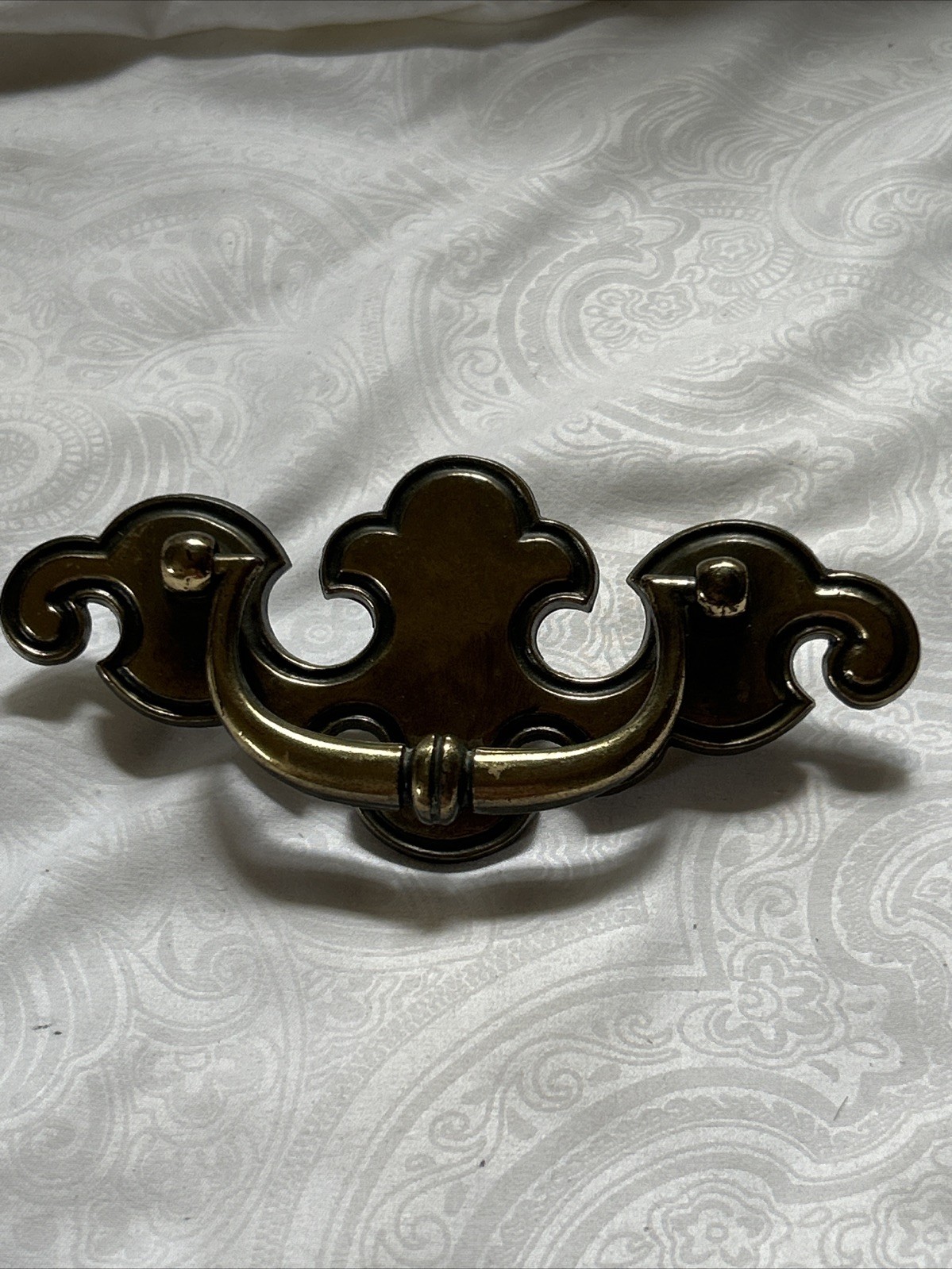 Vtg Brass Draw Pulls By The Keeler Brass Company With Screws KBC1 350 #8212