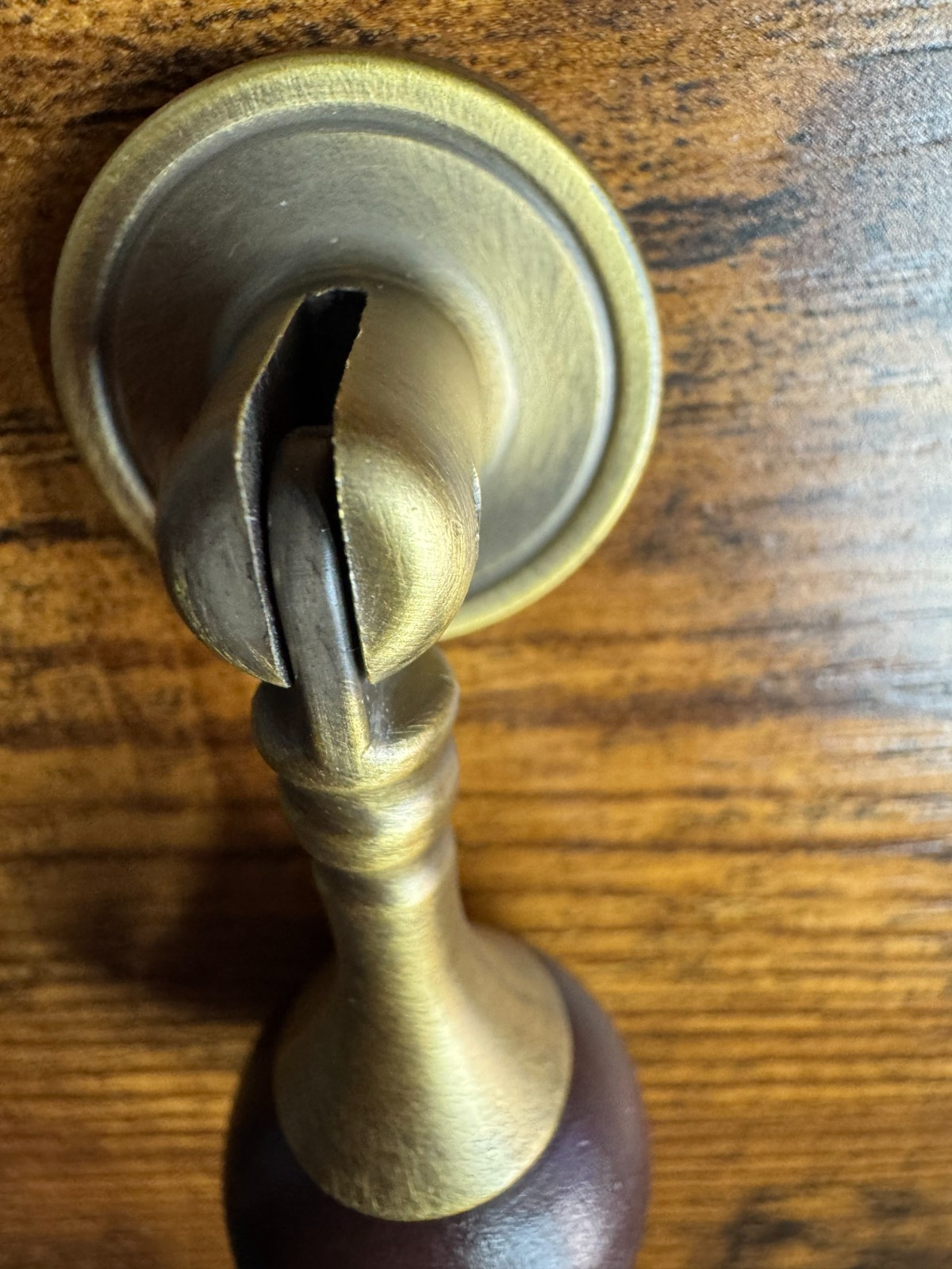 Teardrop Ball Drawer Door Pull Knob Eastlake Wood ANTQ-Brass Furniture Hardware