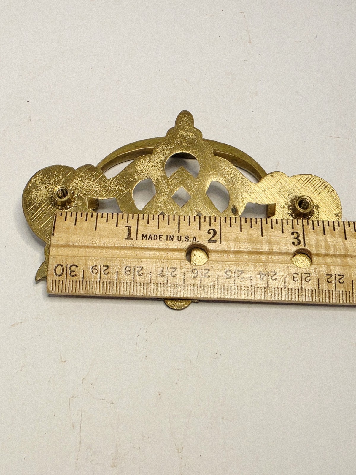 Lot Of 9 Brass Drop Bail Drawer Pull Handles Salvage 4×2.5″