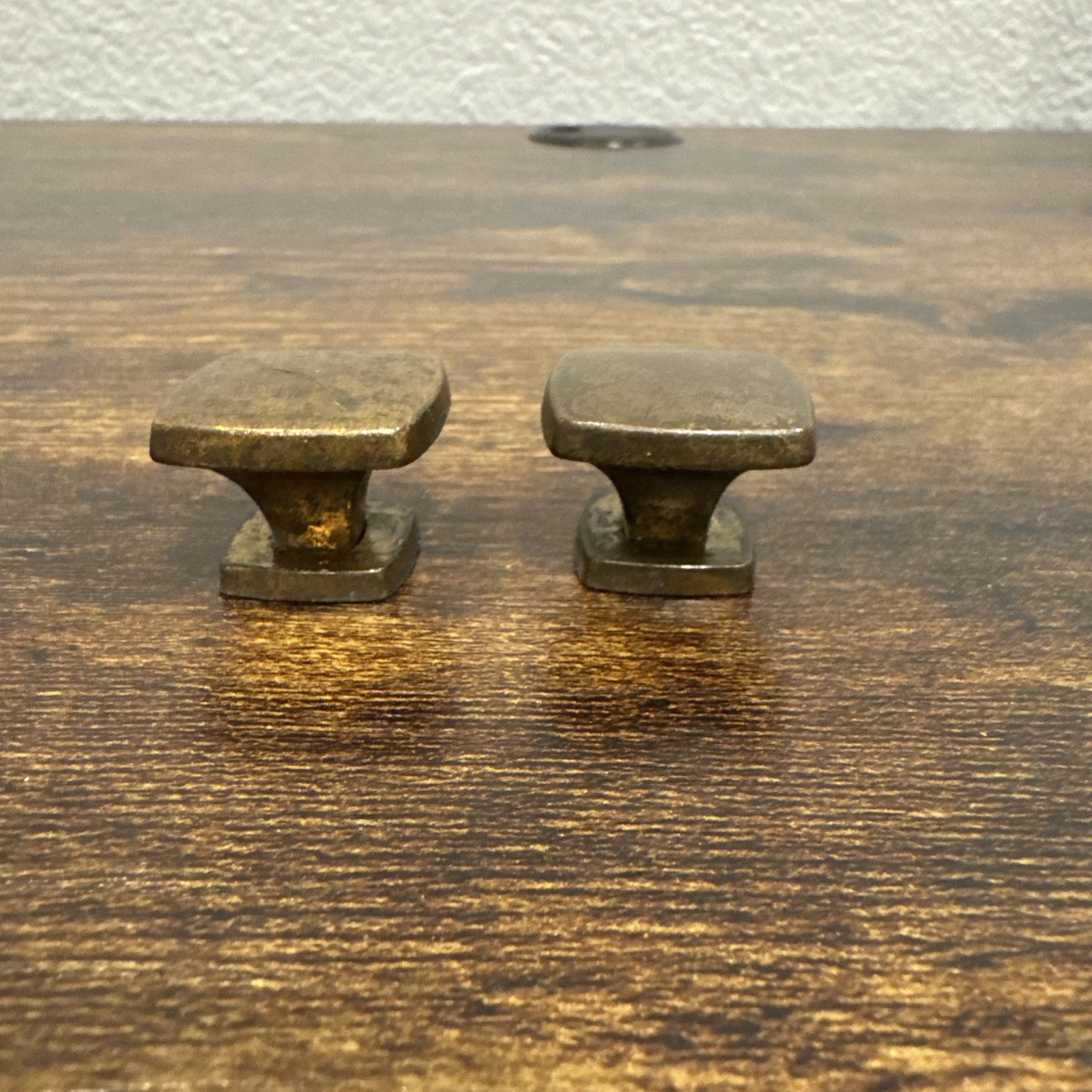Drexel Newport Drawer Knobs 2 Brass Handles Vintage Hardware Dresser Pulls