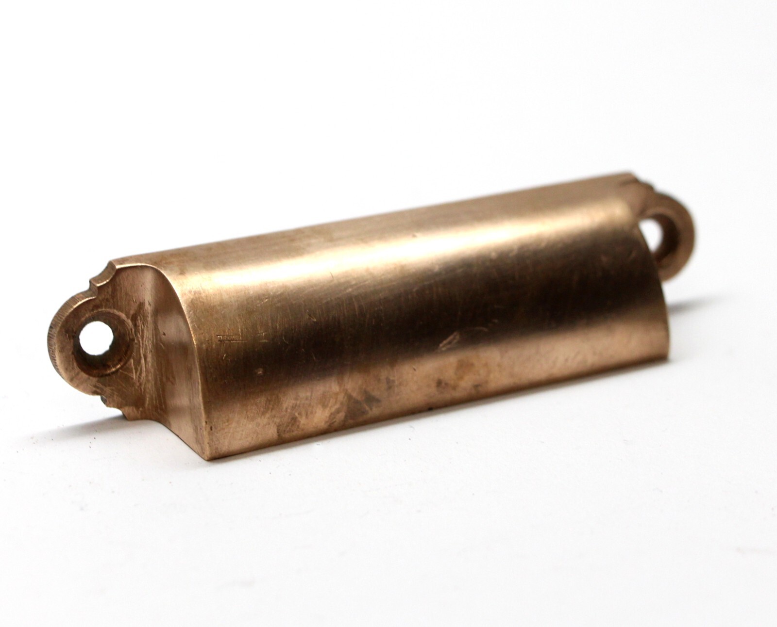 Antique 3.75 in. Traditional Polished Brass Bin Pull