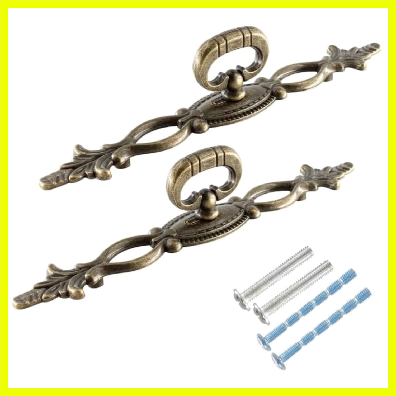 2PCS 6.3” Antique Bronze Cabinet Drawer Pulls – Vintage Elegance for Furniture