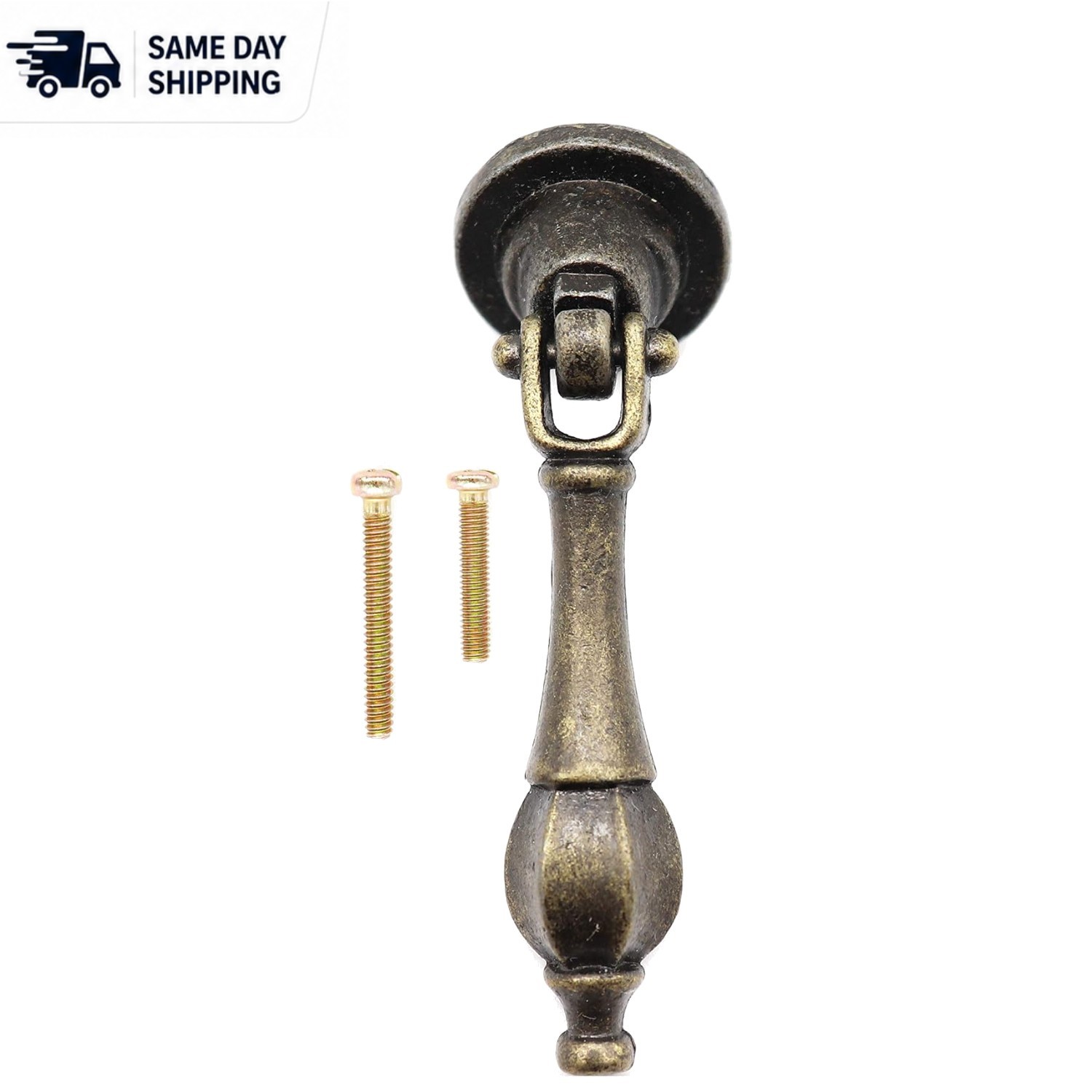 Elegant 5-Pack Pendant Pulls – Antique Bronze Handles for Dressers & Cabinets