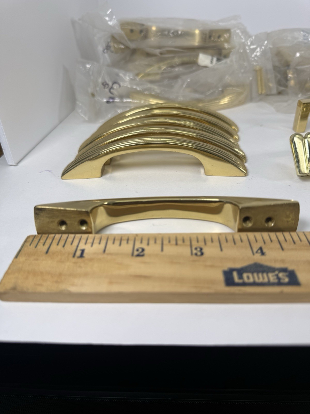 Vintage Brass Cabinet Hardware Lot Amerock Baldwin Pulls Knobs Handles NOS