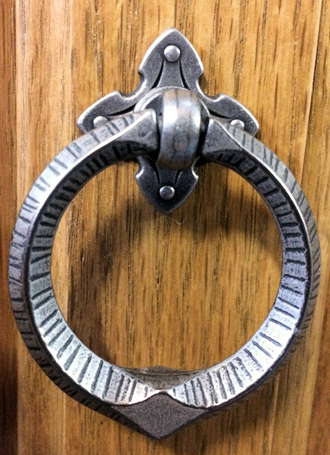 (5 Pack) 1-3/4 inch Ring Pull Antique Iron