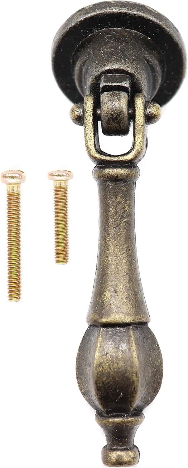 Elegant 5-Pack Pendant Pulls – Antique Bronze Handles for Dressers & Cabinets