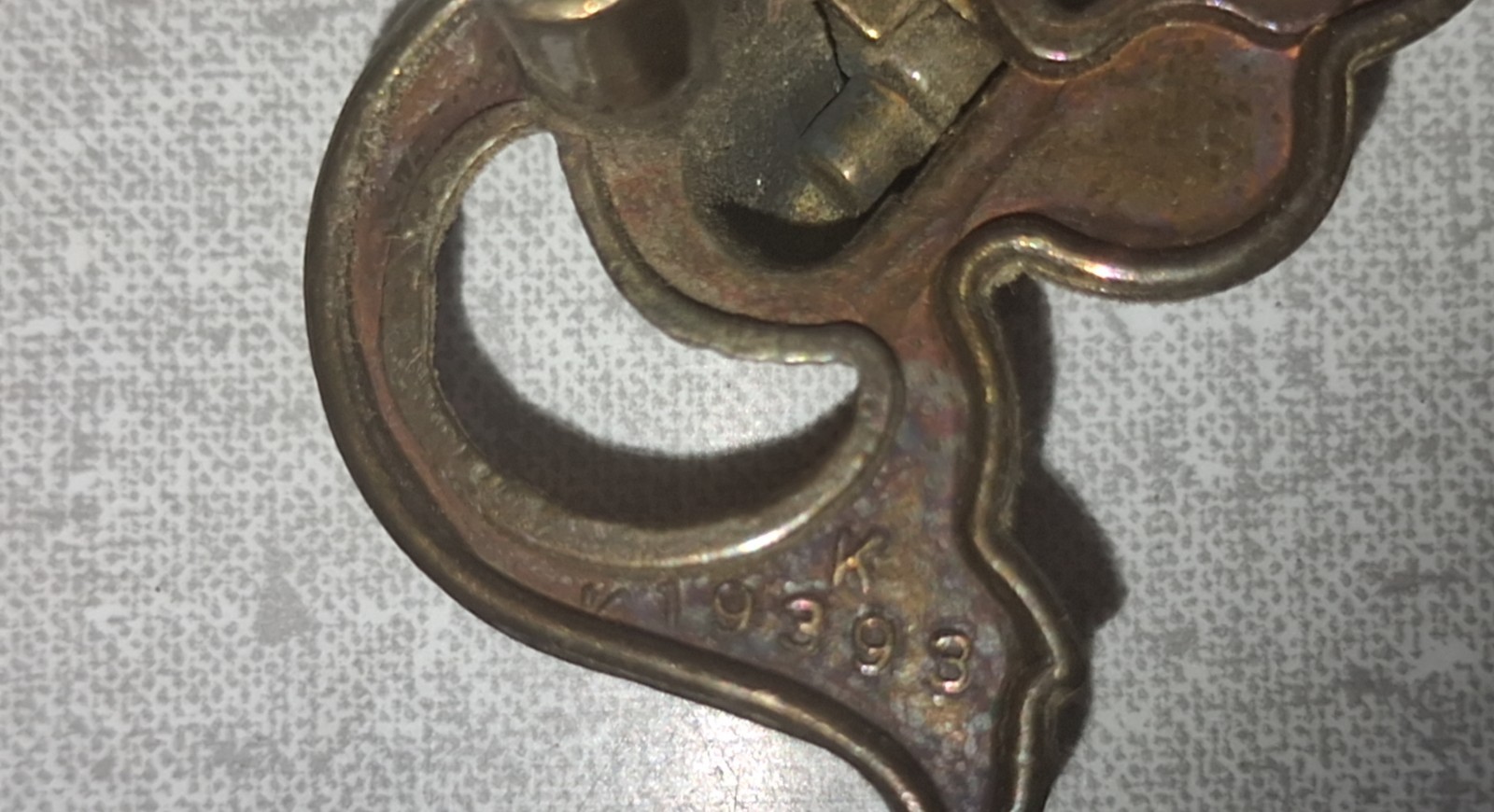 Vintage KBC Keller Brass Batwing Drawer Pull Handles Lot 10 Mid Century