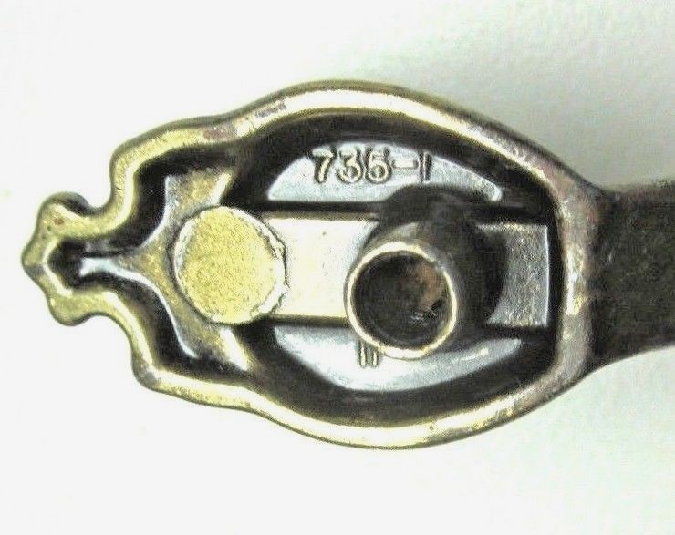 Amerock 735 Drawer Pull Handle Dark Aged Brass 3″ Centers Mid Century 1 Vtg MCM