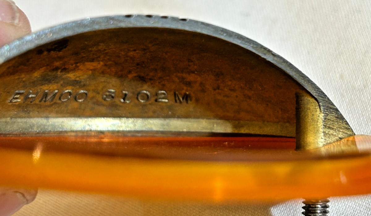 Vintage7 Ehmco Mid Century Modern Atomic Drawer Pulls half circle bakelite