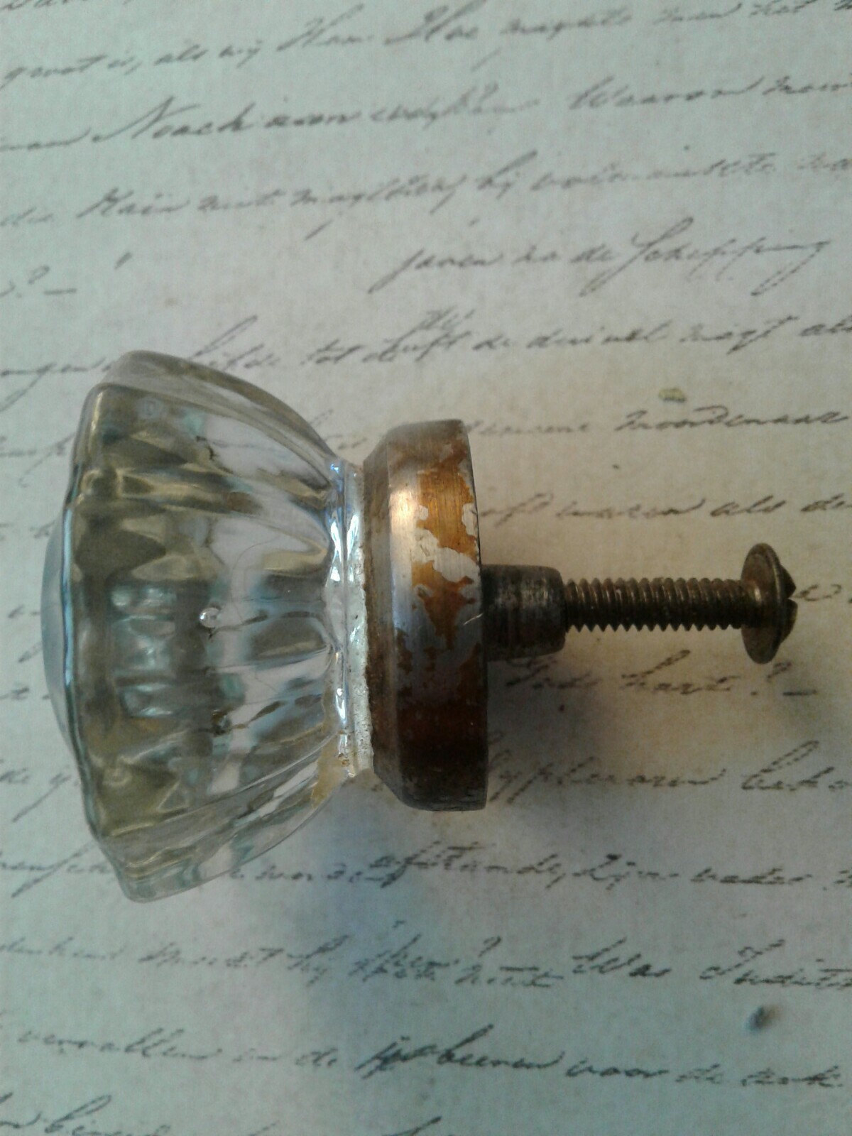 Vintage Antique Drawer Handle Crystal Glass Cabinets Door Knobe