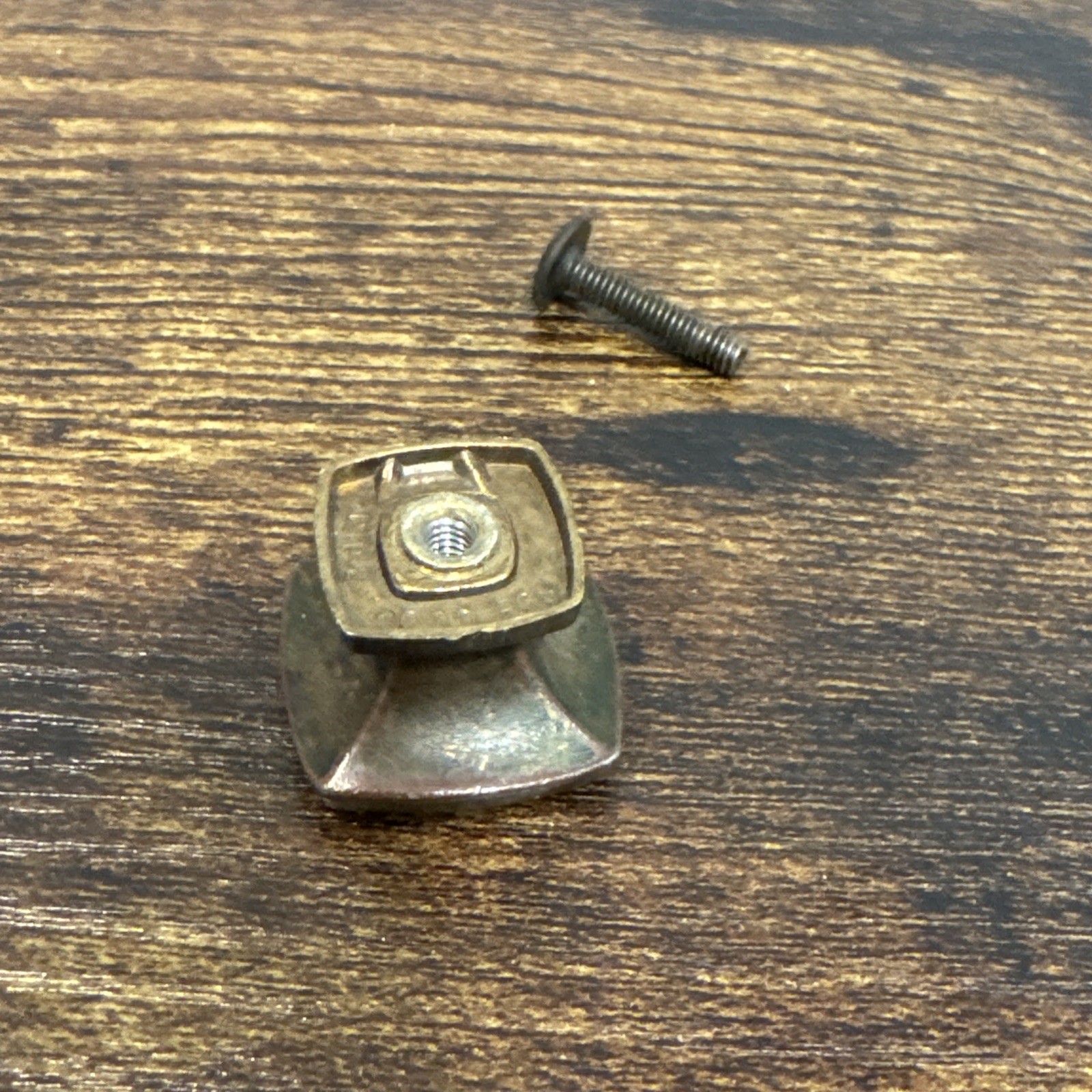 Drexel Newport Drawer Knob Brass Handle Vintage Hardware Dresser Nightstand Pull