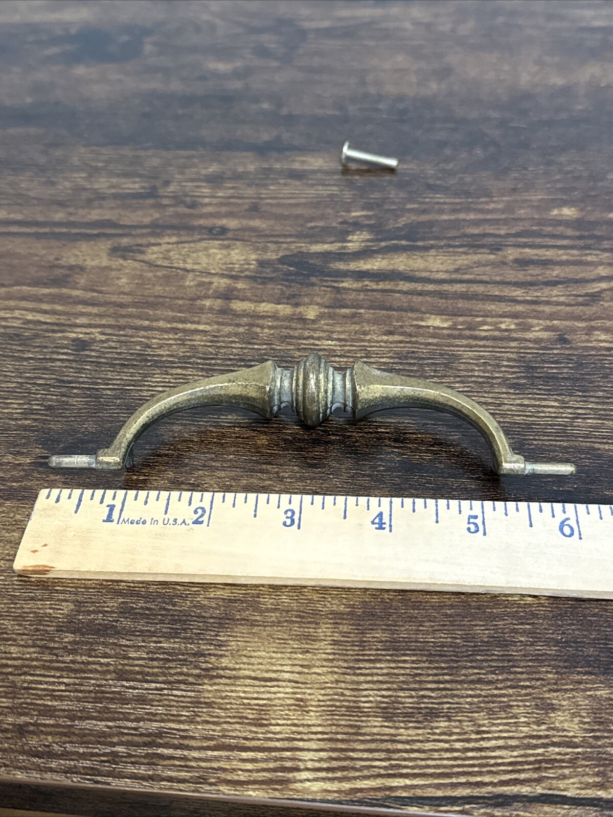 Drexel Esperanto Drawer Pull Tall Dresser Brass Vintage Drop Bail MCM Handle