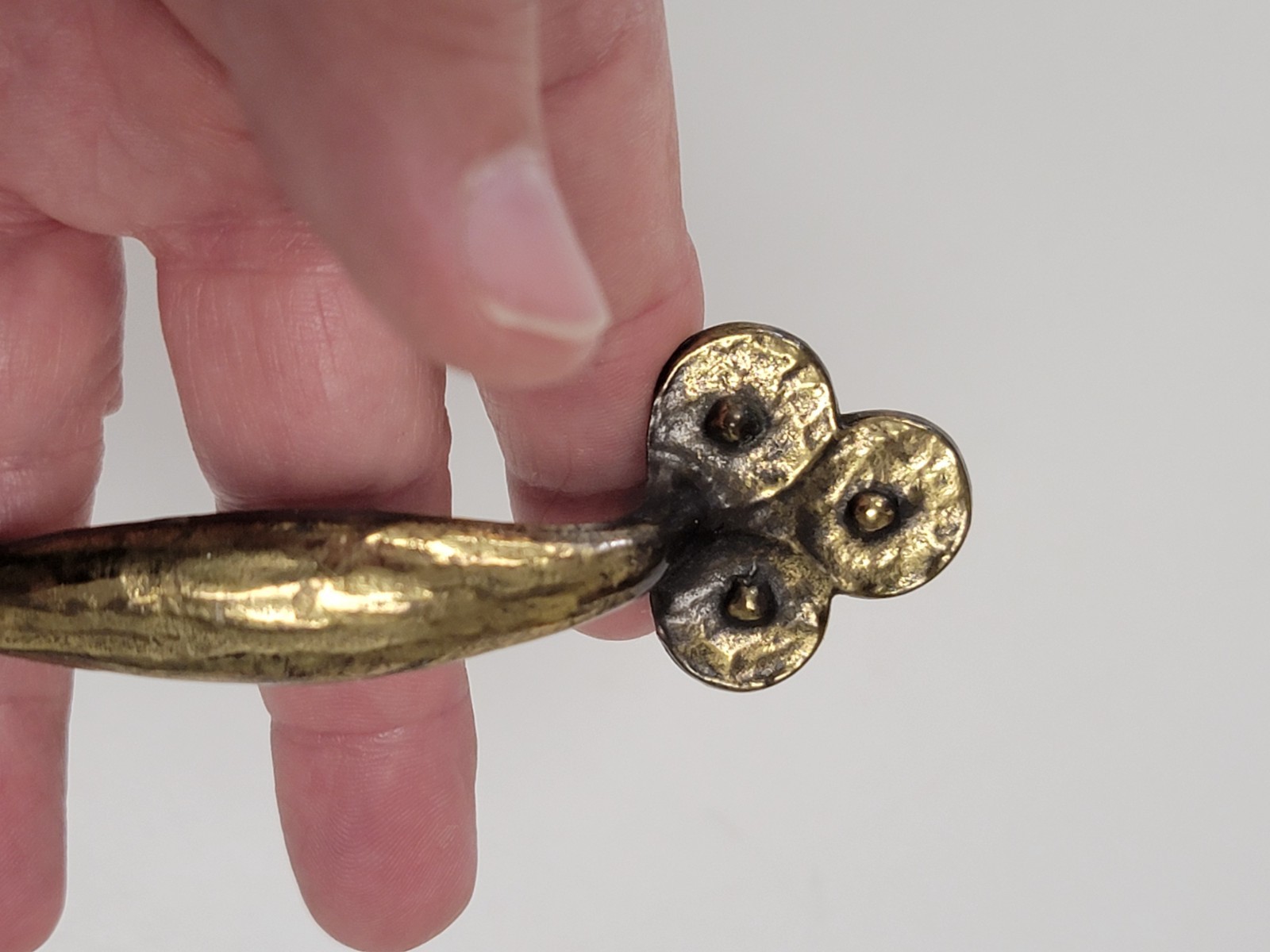 VTG Lot/6 Keeler Brass Co KBC N11353 Cabinet Drawer Pull/Handle BRUTALIST/MCM
