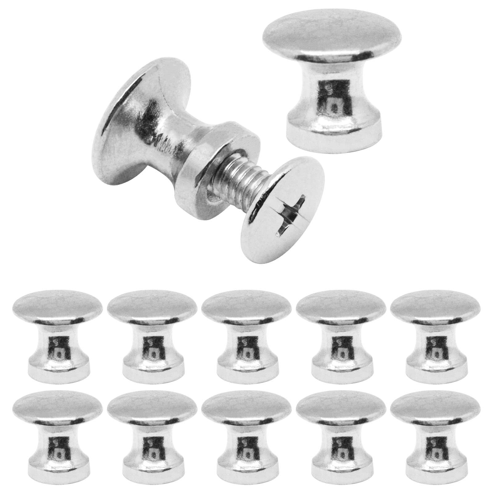 12 Pcs Mini knobs for Jewelry Box, Small Drawer Knobs Brushed Nickel Cabinet …