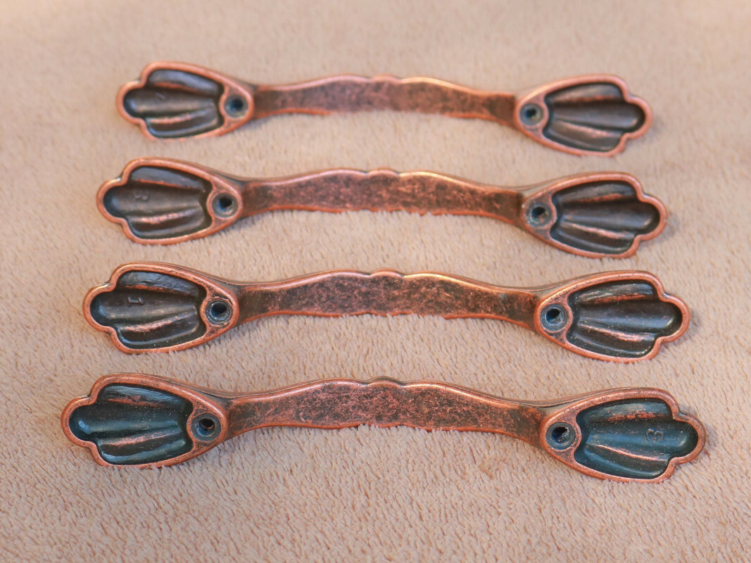 Lot of 8 Bronze Dark tone Drawer Handles Pull elegant simple timeless design NN
