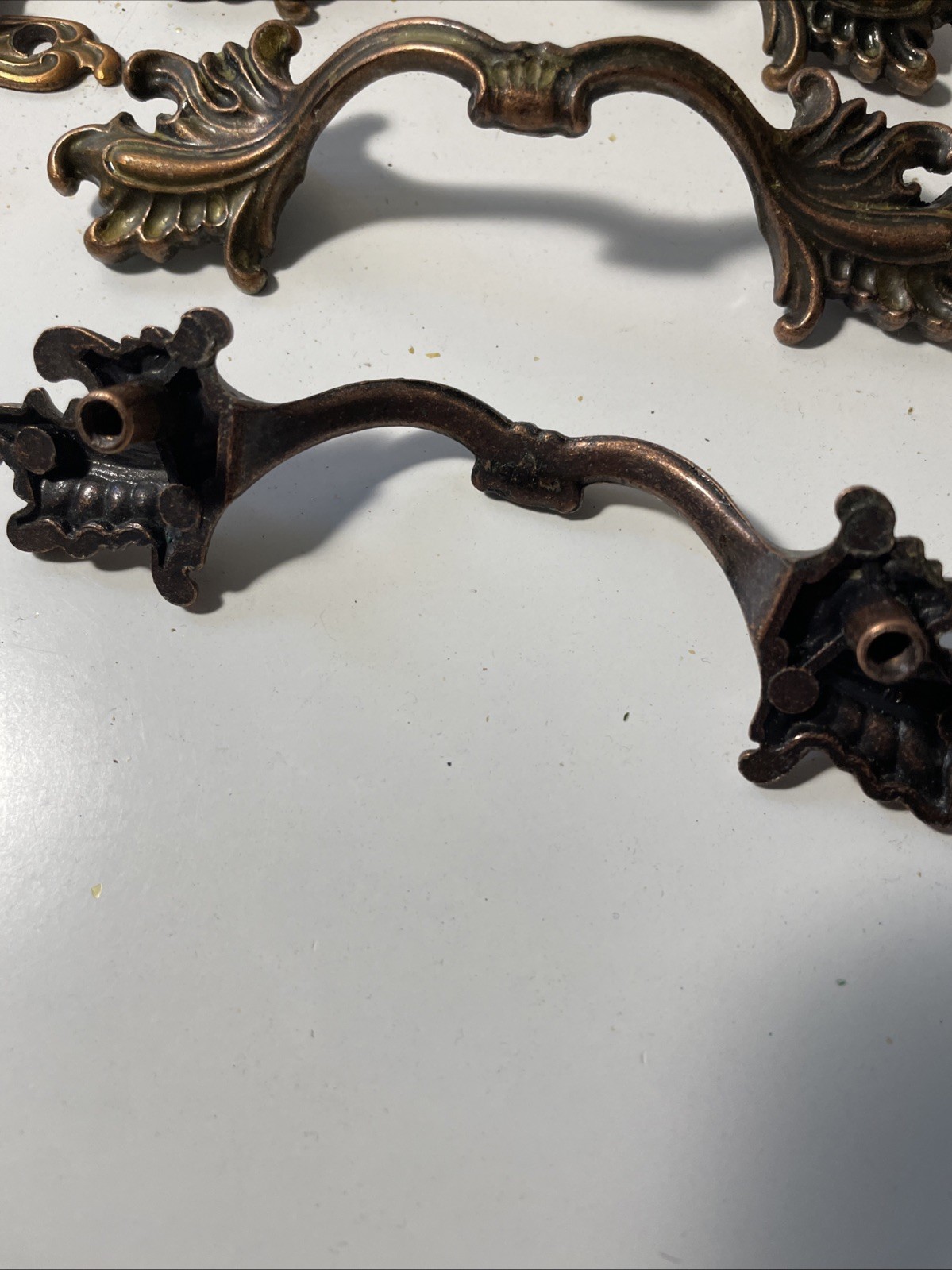 Ajax French Provincial Brass Drawer Pulls W Hinges 18 Hinges 9 Pulls
