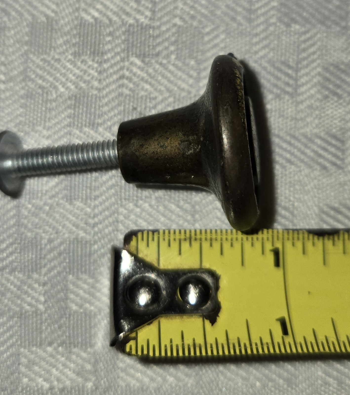Vintage Brass Flower Knob Hardware Mid Century French Provincial Drawer Pull