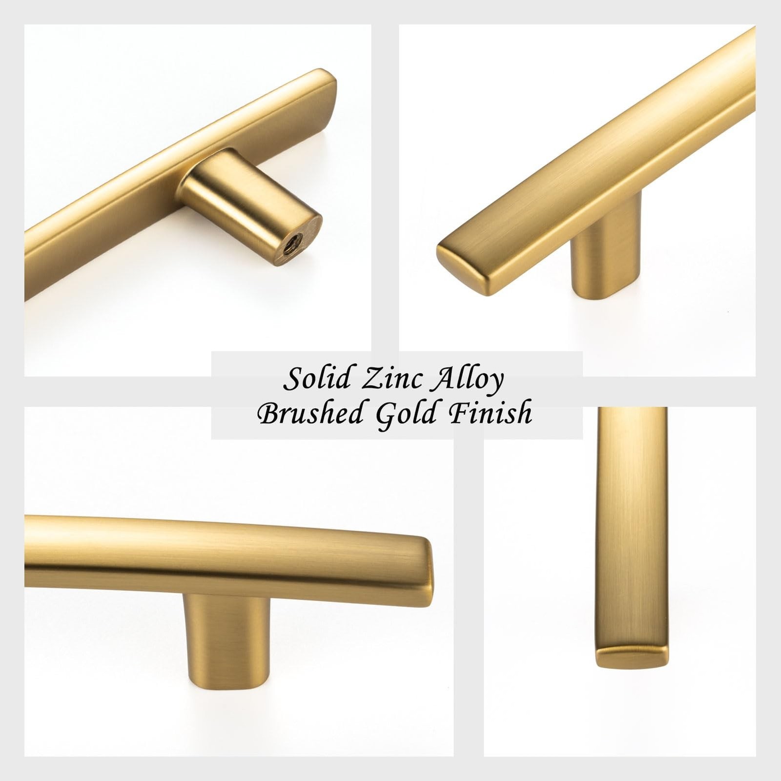 10 Pack 3 Inch Hole Centers, Curved Brushed Gold Cabinet Pulls Gold Cabinet H…